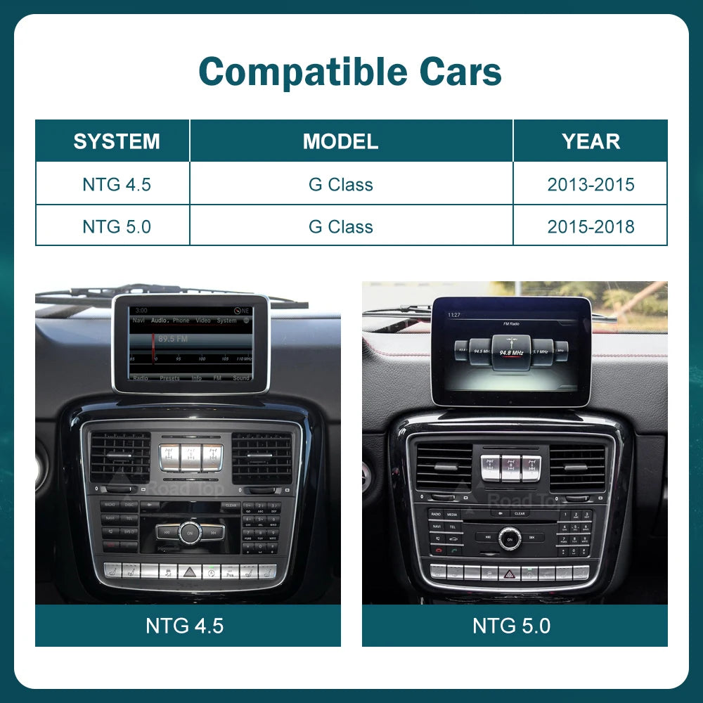 Wireless CarPlay Android Auto Multimedia Linux NTG4.5 NTG5.0 System Screen for Mercedes-Be