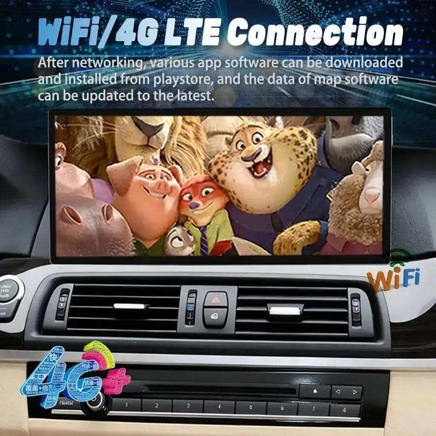 Multimedia Video Player Autoradio For BMW 5 Series F10 F11 2011 2012 15.8" Android 13 Wire | AUTOKITSHOP