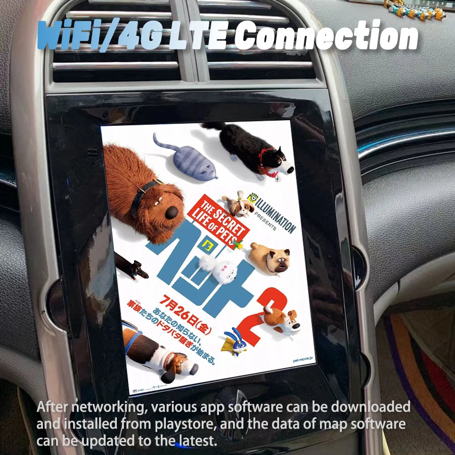GPS CarPlay Android 15 Car Screen For Chevrolet Malibu XL 2012 2013 2014 2015 Radio Multim