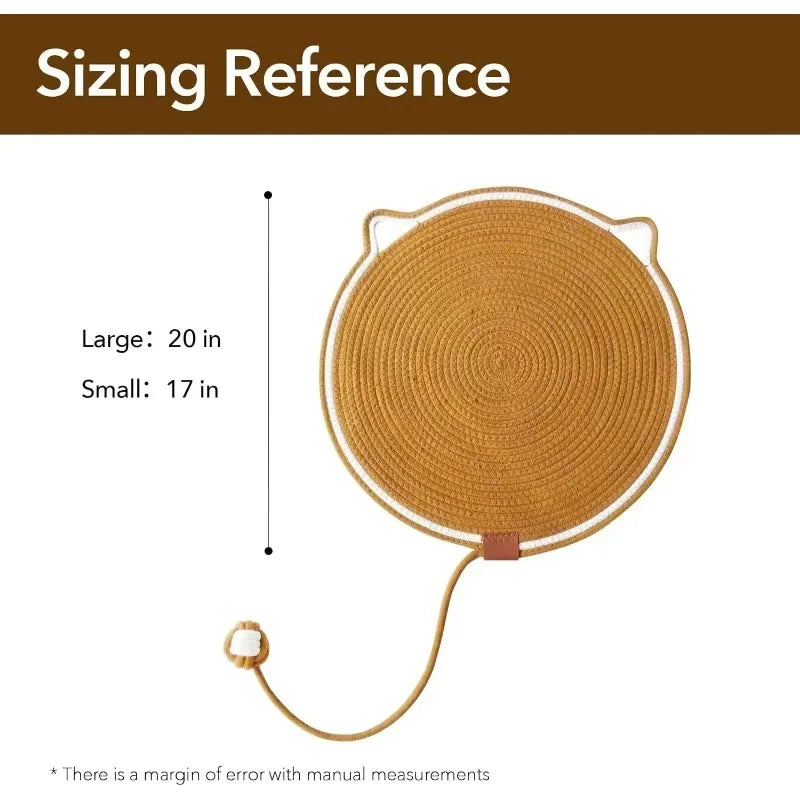 Multipurpose Cat Scratching Mat with Toy Ball Cat Bed Soft Wear-resistant Cat Bed Dog Mat Pet Sl - Automotive LED Light