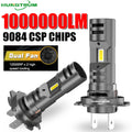 Upgraded H7 LED Headlight Dual Turbo Fan Fast Cooling Wireless Headlamp 1000000LM 1000W Su