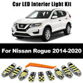 ZITWO 12Pcs License Plate Lamp LED Interior Light Kit For Nissan Rogue 2014 2015 2016 2017 2018  - Canbus LED Car Light