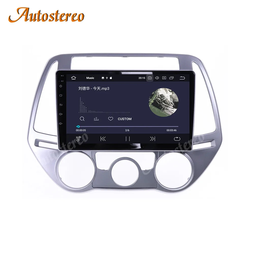 Android 15 Carplay Auto Stereo Car Head Unit For Hyundai I20 2008-2014 Car Multimedia Play