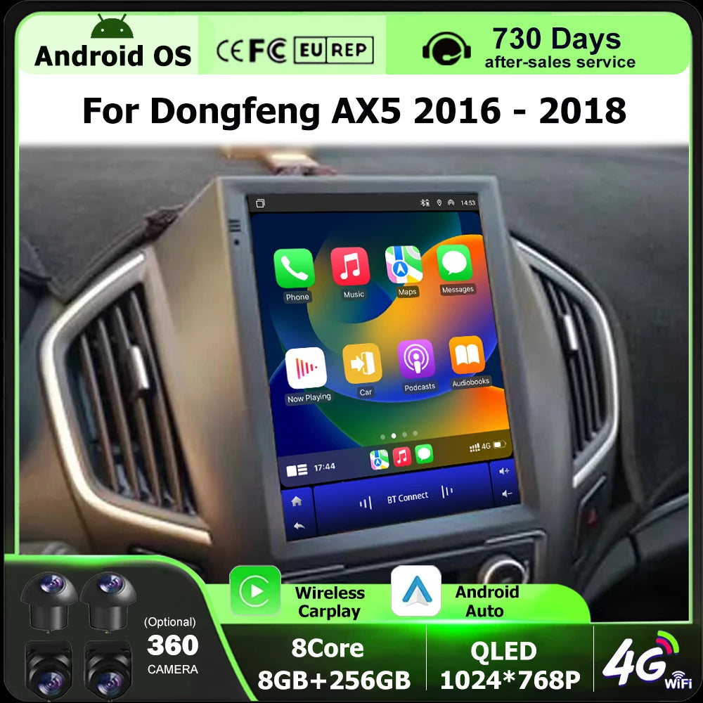 9.7 Inch For Dongfeng AX5 2016 - 2018 Android 16 Auto Car Radio GPS Navigation Multimedia