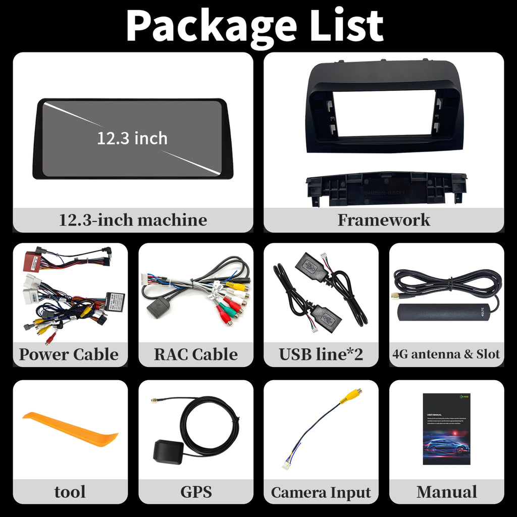 12.3" Android 15 For Mazda Cx5 CX-5 Cx 5 2014-2016 Car Radio Multimedia Navigation GPS Wir