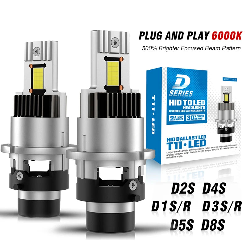 D SERIES D2S D4S LED Car Headlights HID Bulbs D1S D2R D3S D4R D8S Kit Xenon LED Car Light