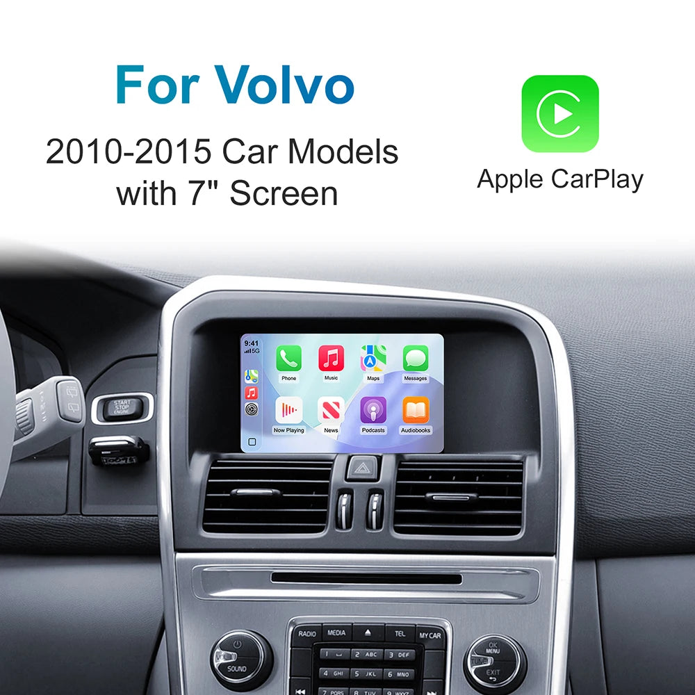 Wireless Carplay Android auto module For Volvo V40 V60 S60 XC60 V70 XC70 S80 Screen Upgrad