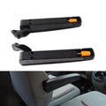 2Pcs Truck Seat Arm Rest Black Armrest Car Adjustable Seat Armrest Shock Resistant PU Sponge Uni - Automotive LED Light