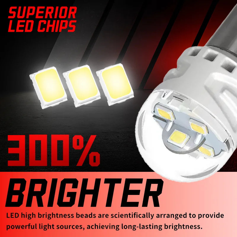 LED Interior Light Kit for BAY15D P21 - Canbus Error-Free Interior Bulbs