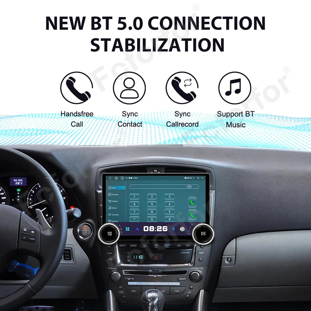 Android 15 11.5 Inch Wireless CarPlay For Lexus IS250 2006-2010 Smart HD Display GPS Navi
