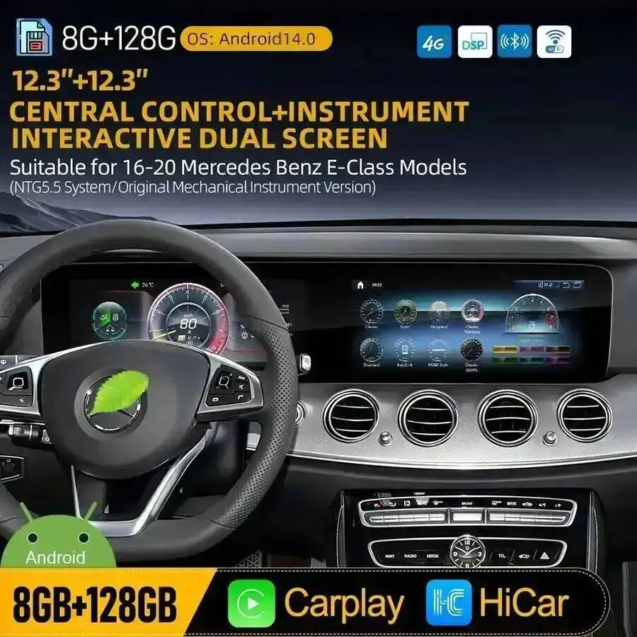12.3+12.3" Android Multimedia Player Car Auto Carplay GPS Stereo Navigation For Mercedes B | AUTOKITSHOP