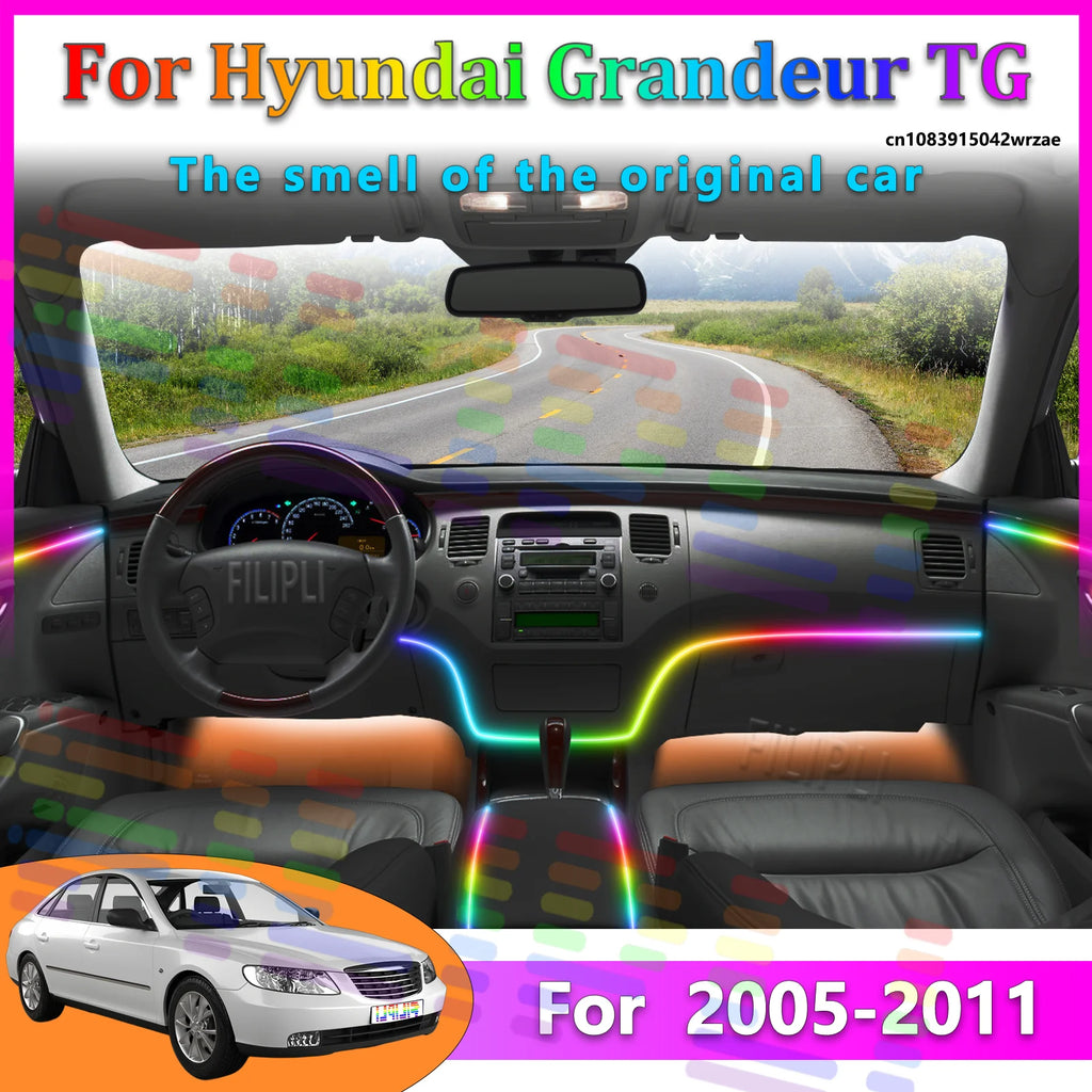 64 RGB - Neon Strip - for Hyundai - App Control - Car Interior Lighting | AUTOKITSHOP