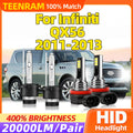 35W D2S HID Xenon Headlamps 20000LM Super Bright LED Headlights 6000K White 12V Fog Lamps