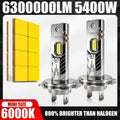 5400W H7 LED H4 H1 Headlight CANBUS 9005 H9 H11 HB3 9006 HB4 Lights Mini Lamp 1:1 Size Wir