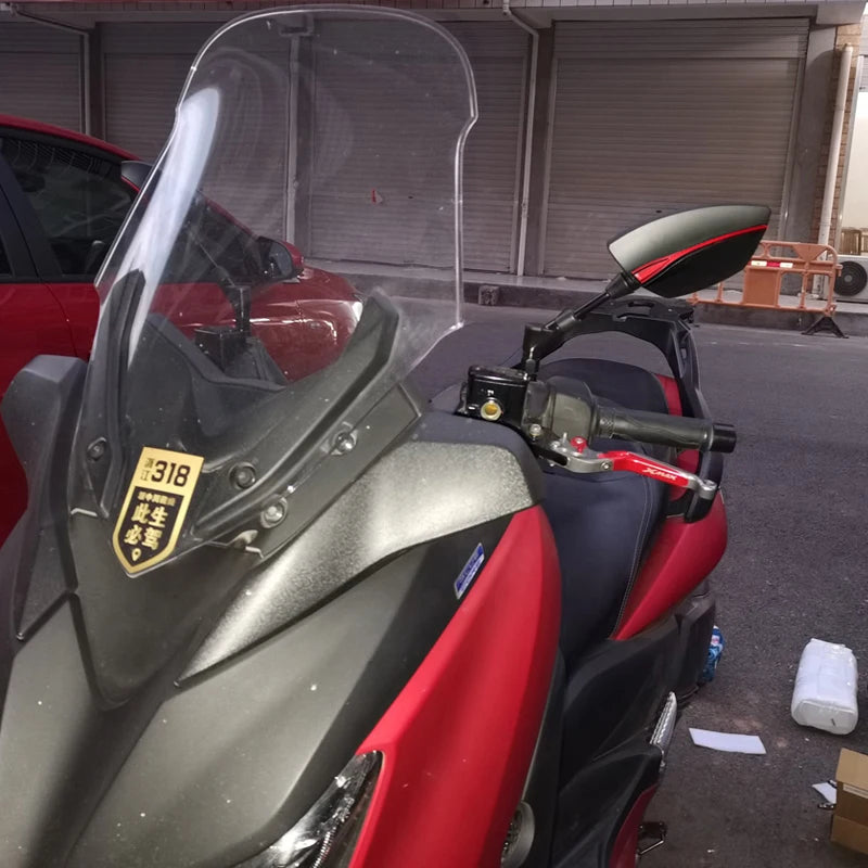 Aluminum Motorcycle Handlebar Rear View Mirrors Anti-glare Mirror for SYM CRUISYM 125 200 250 30 - Automotive LED Light