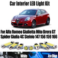 LED Interior Light Kit for Alfa Romeo Giulietta Mito Brera GT Spider Giulia 4C Stelvio 147 156 159 166 LED Interior L...