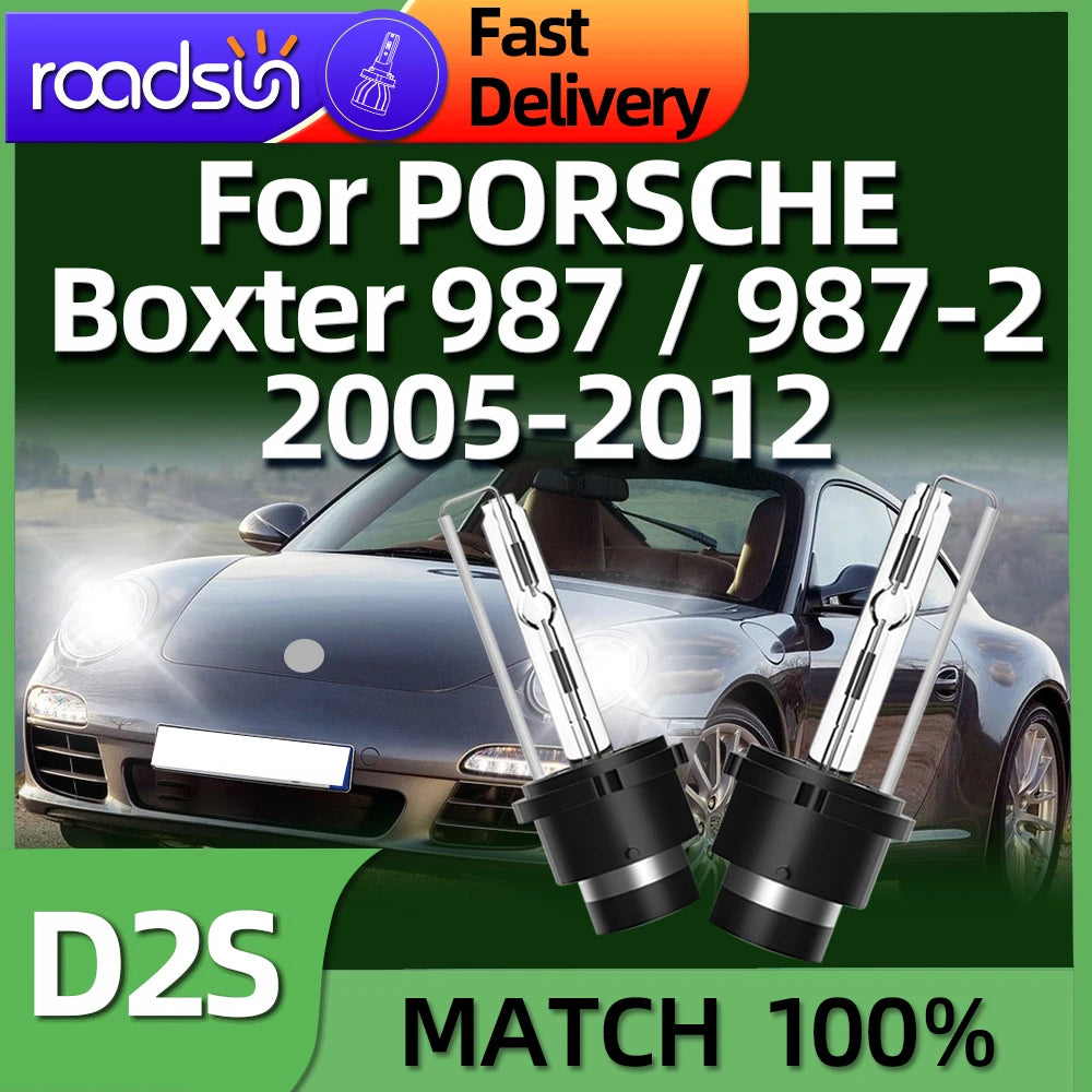 Original Xenon HID Car Lamp 35W D2S 6000K Headlight For PORSCHE Boxter 987 2005 2006 2007