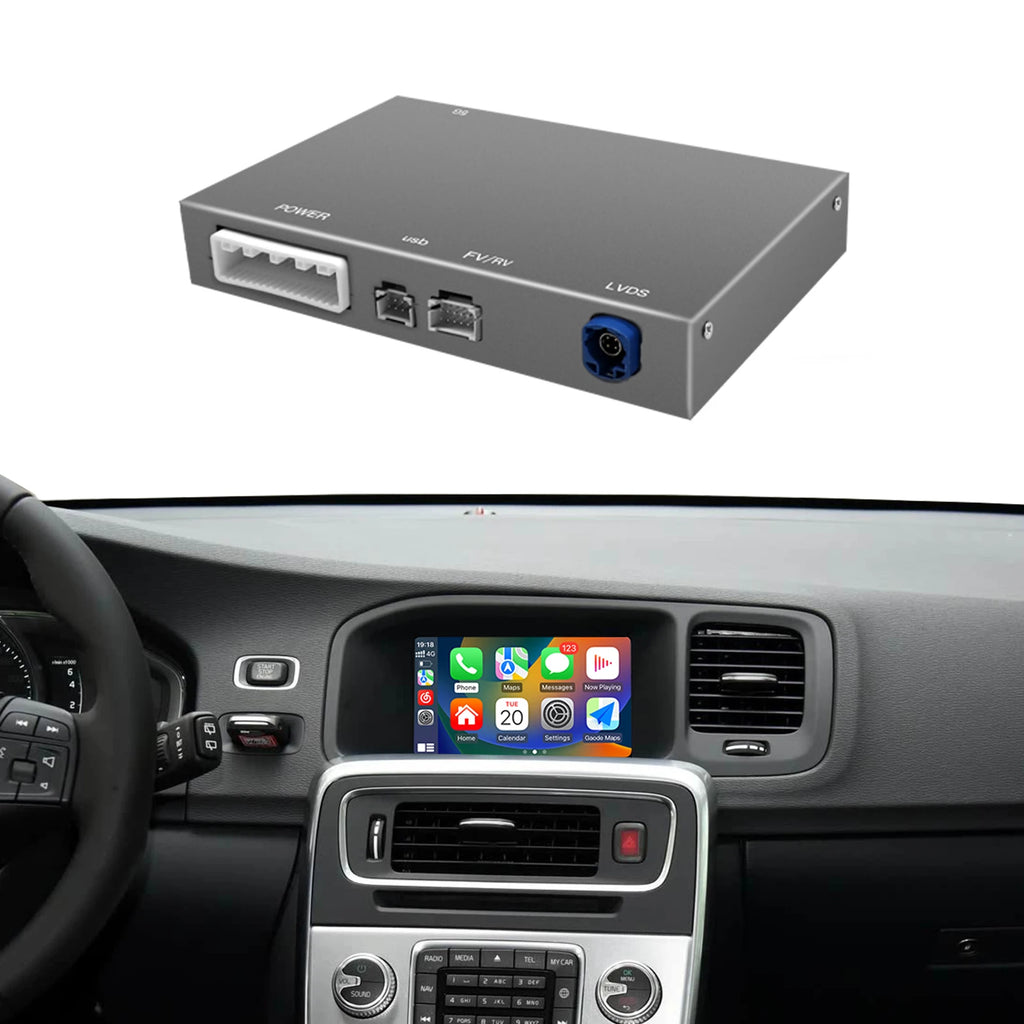 For Volvo XC60 S60 V60 V40 with 7 inch screen Wireless Carplay Android Auto Module Retrofi | AUTOKITSHOP