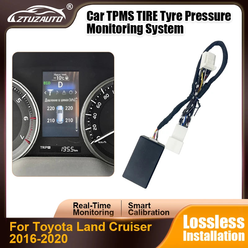 Smart Car TPMS Tire Digital LCD Display Auto Security Alarm Tyre Pressure Monitor For Toyo