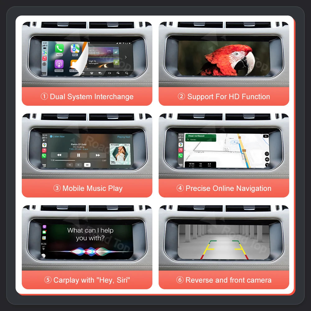 Wireless Carplay Android Auto Ai Box For Land Rover Jaguar Range Rover Evoque Discovery 20 | AUTOKITSHOP