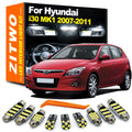 AutoKitShop 11Pcs Car Indoor Lamp For Hyundai i30 MK1 2007 2008 2009 2010 2011 LED Bul for Hyundai MK1 - Canbus LED Car Light