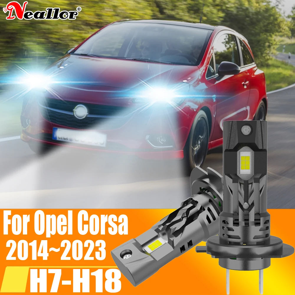 High Power H7 Led Headlight Canbus No Error H18 Car Bulb 6000K White Light Moto Diode Lamp