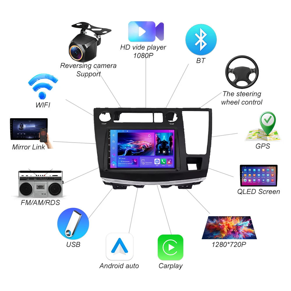 Android 16 For Nissan Elgrand E51 2002-2010 Multimedia Video Player Wireless Android Auto  | AUTOKITSHOP