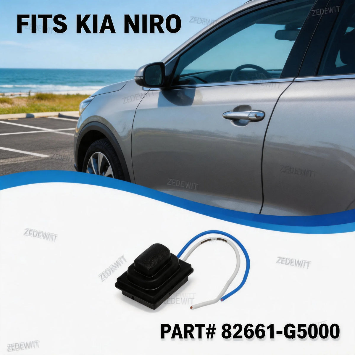 For KIA NIRO 2016-2021 Premium Front Right Side Door Handle Small Button Switch  for KIA G5000 2016-2021 - Automotive LE