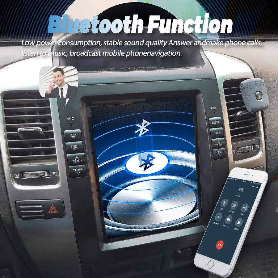 10.4inch Android For Lexus GX470 For Toyota Prado Lc120 2002-2009 Stereo Car GPS Navigatio