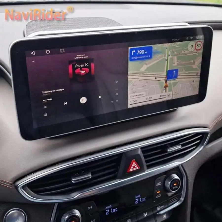 8G+256G Carplay 12.3'' Android 14 Qled Screen For HYUNDAI Santa Fe 2021 2019 2020 Car Mult