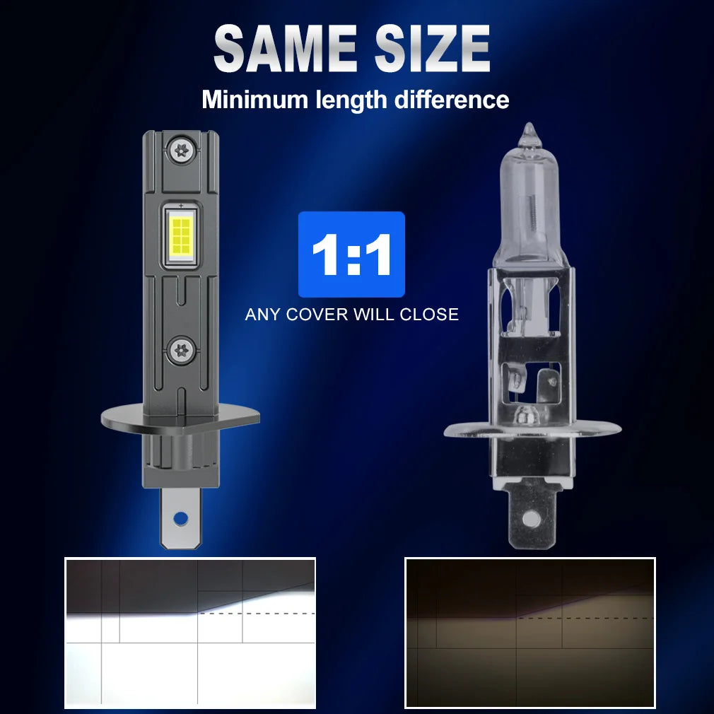 H1 H3 Headlight Bulbs Canbus No Error H4 H7 25000LM 70W Auto Mini LED Turbo Bulb For Car 6