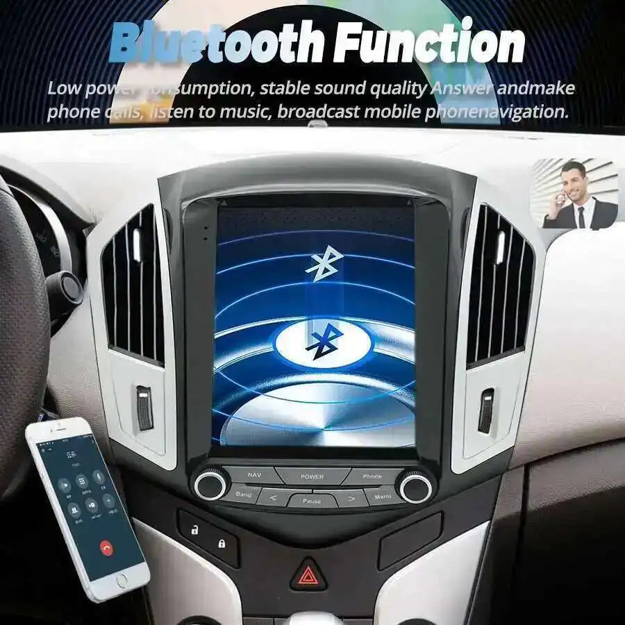 Android 14 DSP Carplay 2K Vertical Screen For Chevrolet Cruze 2012 2015 Car GPS Multimedia