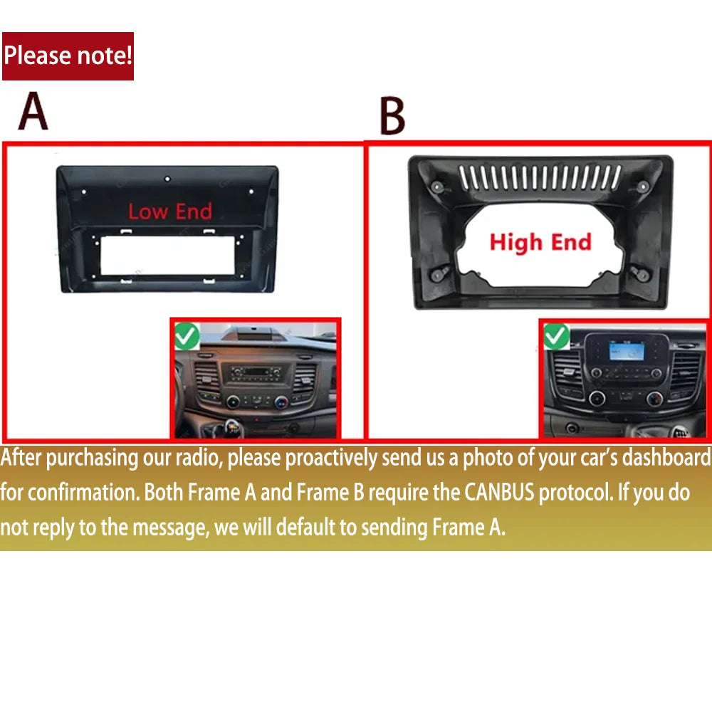 10.1 Inch Android 15 For Ford Transit Custom Van 2019 2020 - 2024 Car Multimedia Video Pla | AUTOKITSHOP