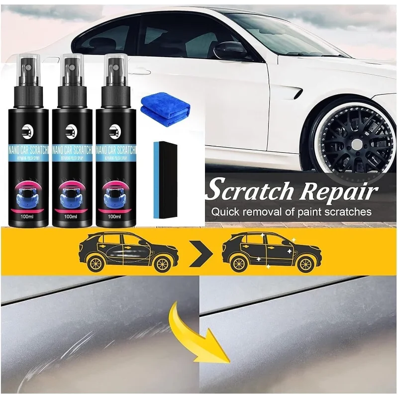 No Tool Needed Car Scratch Repair Polish Auto Paint Scratch Remover for Car Body Composite Mater - Automotive LED Light