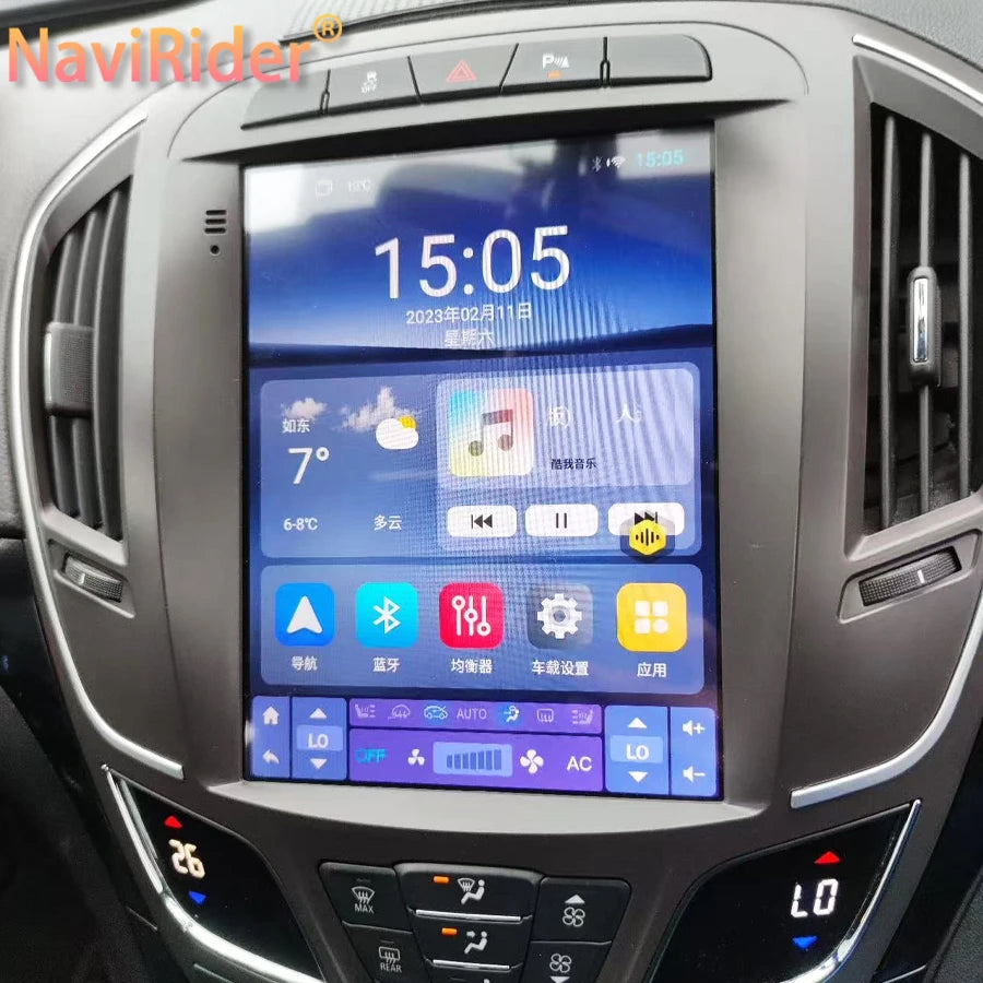 9.7'' Wireless CarPlay AI Voice Android 15 Radio Stereo For Opel Insignia Buick Regal 2013
