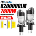 7800W H4 LED Headlight CANBUS Projector Lens Bulb Super Bright 8200000LM Turbo Fan Car lig