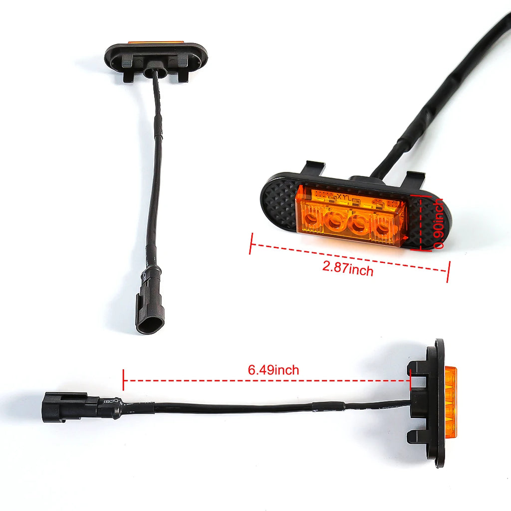 Grill Car LED Light For Ford Bronco BadLands 2021 2022 2023 Front Grille Lights Amber Warn | AUTOKITSHOP