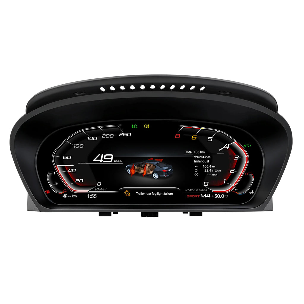 12.3"Car Digital Instrument Cluster Dashboard panel for BMW 5 6 Series E60 E61 E63 E64 X5
