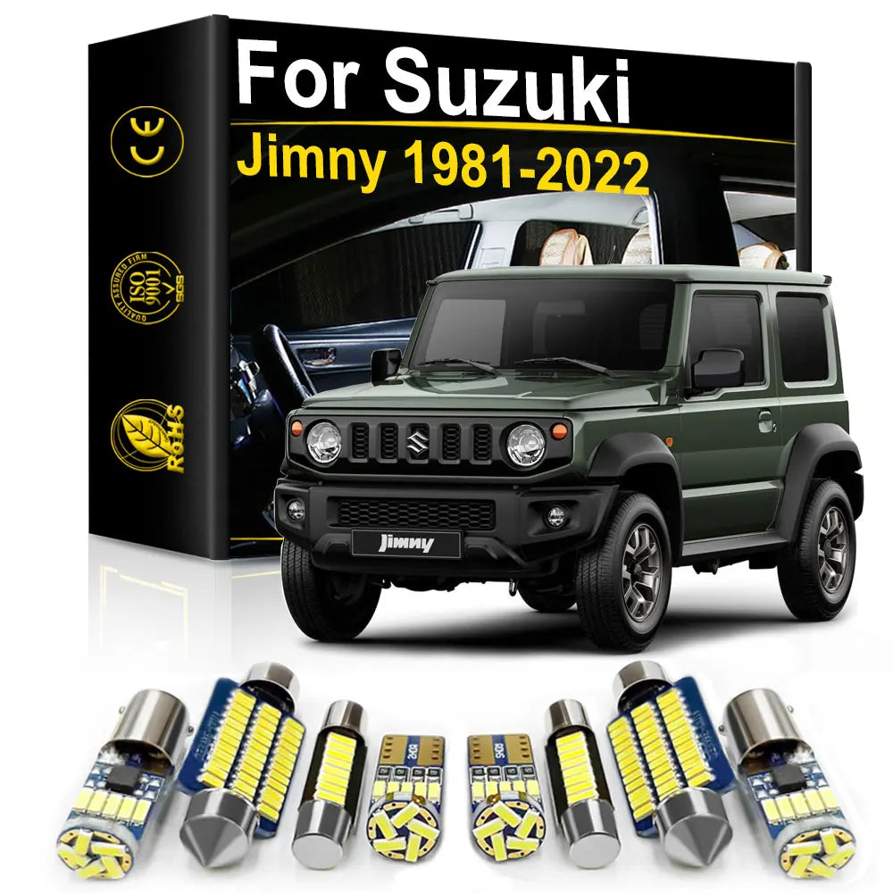 LED Interior Light Kit for Suzuki Jimny 1981-2010 - Canbus Dome Map Door Trunk Bulbs | AUTOKITSHOP