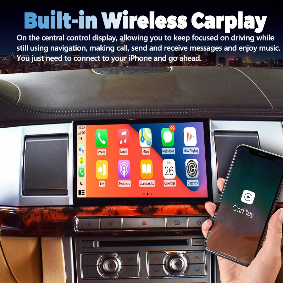 Car Multimedia Video Palyer For Jaguar XF 2009-2015 GPS Navigation BT 8inch Android 15 256