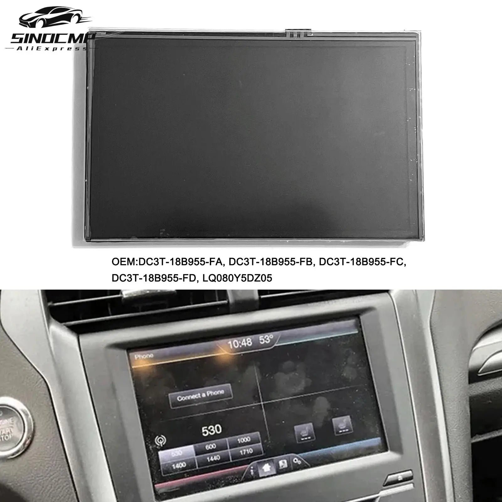 8Inch Touch Screen LCD Monitor DC3T-18B955-FA DC3T-18B955-FB DC3T-18B955-FC DC3T-18B955-FD