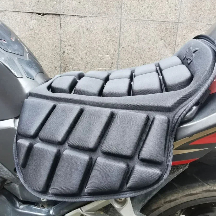 3D Motorcycle Seat Cover Universal Comfort Air Seat Cushion Cover Motorbike Air Pad Cover Shock  - Automotive LED Light