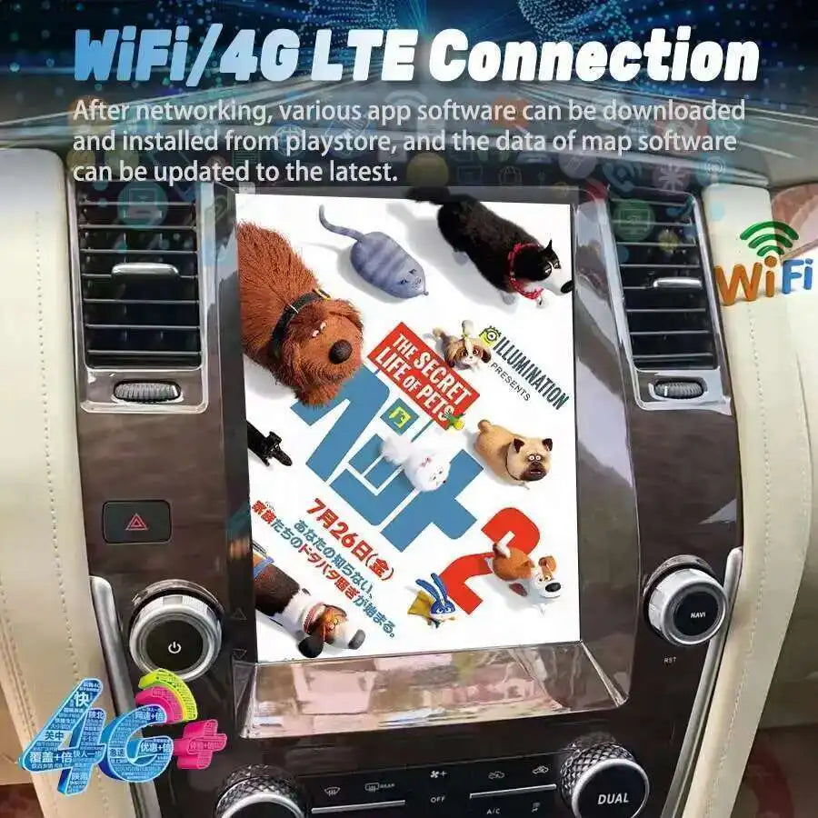13.8inch Android 15 Touch Screen Car Radio For Nissan Patrol Y61 Y62 GPS Carplay Car Multi | AUTOKITSHOP