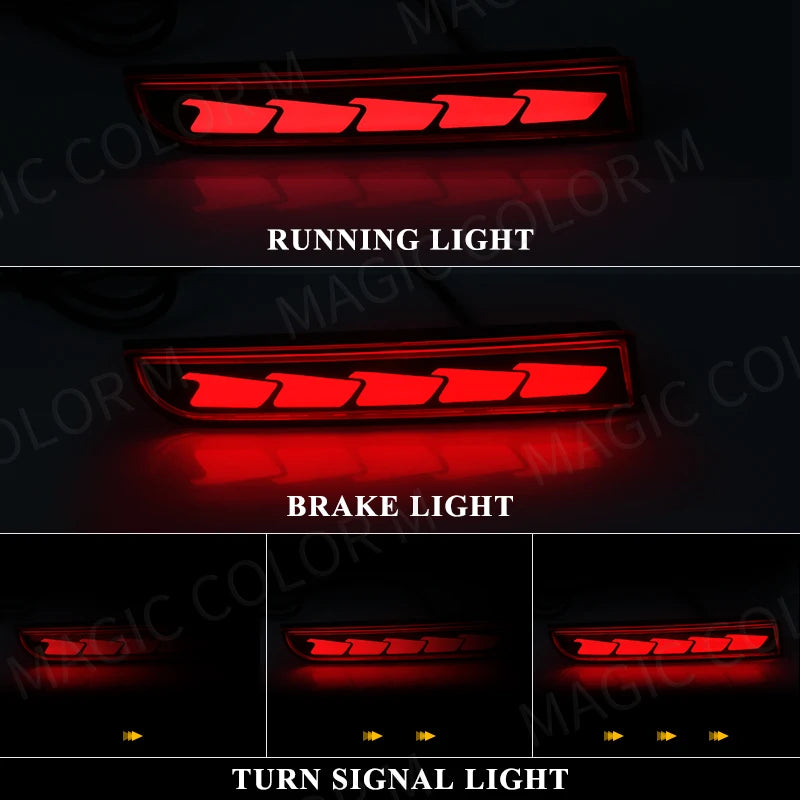LED Bumper Reflector Lights For Mitsubishi Lancer Evo Evolution ASX Outlander Sport RVR Dy | AUTOKITSHOP