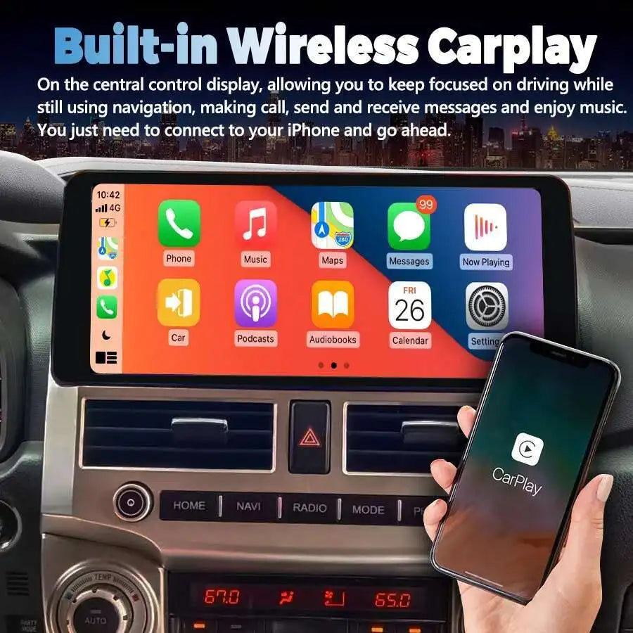 For Toyota 4Runner 4 Runner 2010 2009-2022 Car Radio Multimedia Player Carplay Stereo Head | AUTOKITSHOP