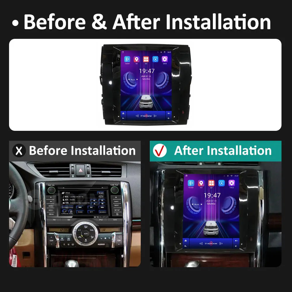 Android 14 Wirless Carplay for Toyota REIZ 2010 - 2013 IPS Screen Car Multimedia Radio Vid