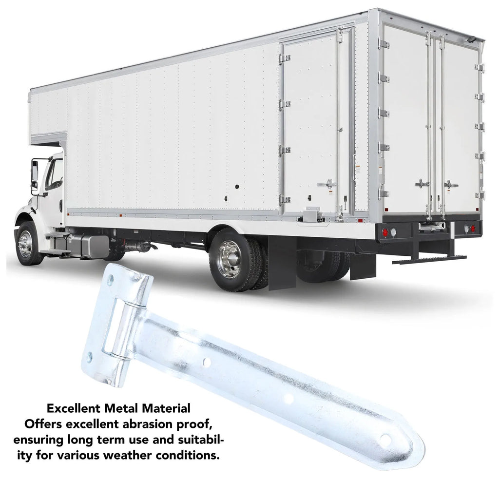 Trailer Door Strap Hinge 12.6 Inch Metal Trailer Door Offset Bent Hinge for Side Door Enclosed C - Automotive LED Light