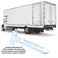 Trailer Door Strap Hinge 12.6 Inch Metal Trailer Door Offset Bent Hinge for Side Door Enclosed C - Automotive LED Light