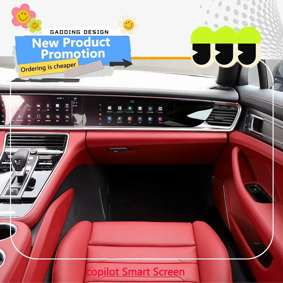 Car Radio For Porsche Panamera 2017-2023 Android Passenger Instrument Entertainment GPS St | AUTOKITSHOP