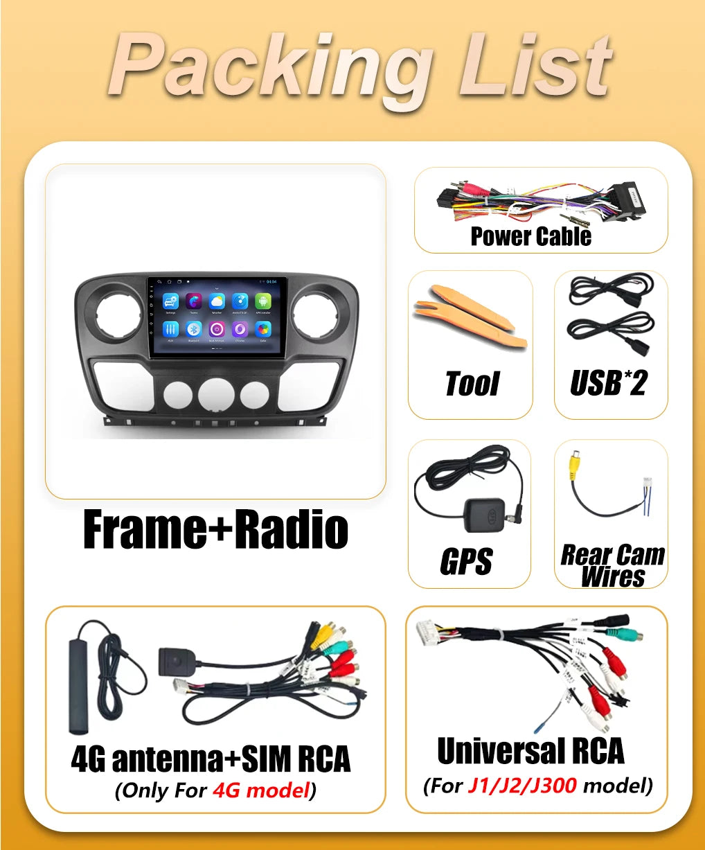Car Radio Carplay For Renault Master 3 Nissan NV400 Opel Movano 2010-2021 Multimedia Playe | AUTOKITSHOP